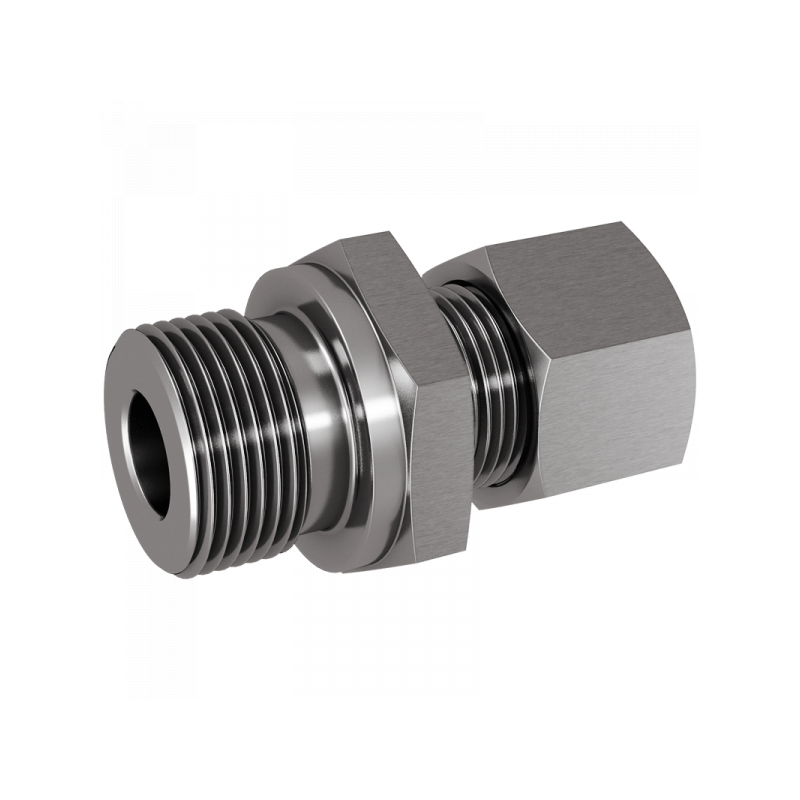 Gerade Einschraubverschraubung, Einschraubgewinde BSPP mit Dichtkante Form B, schwere Reihe