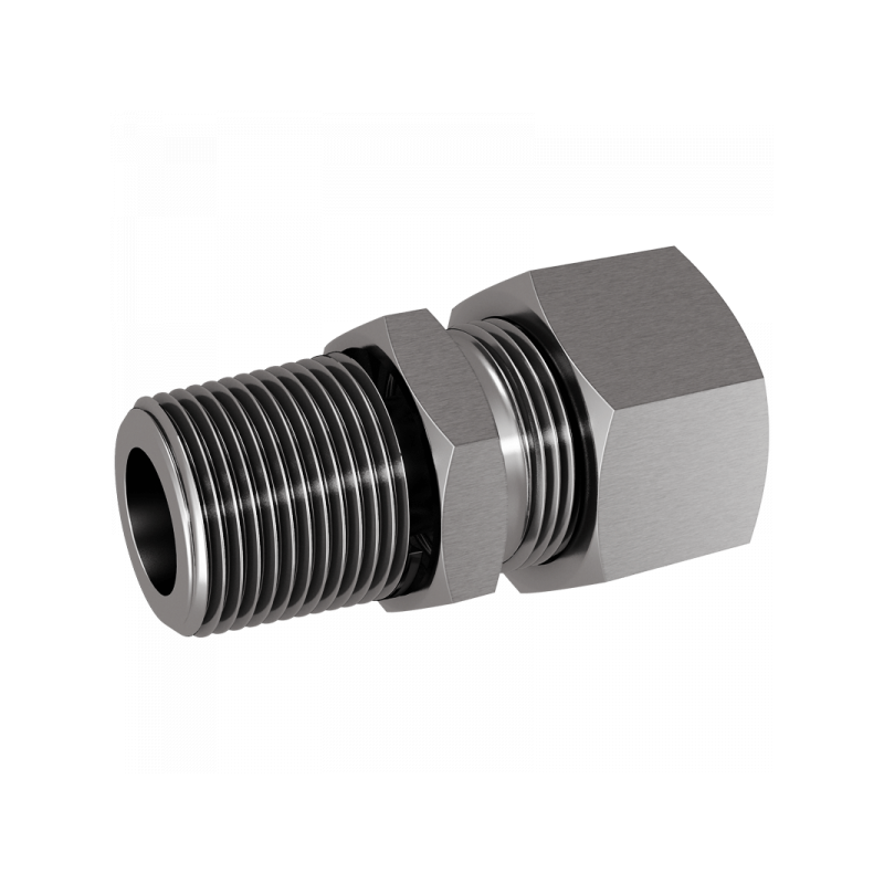 Gerade Einschraubverschraubung, Einschraubgewinde NPT, leichte Reihe