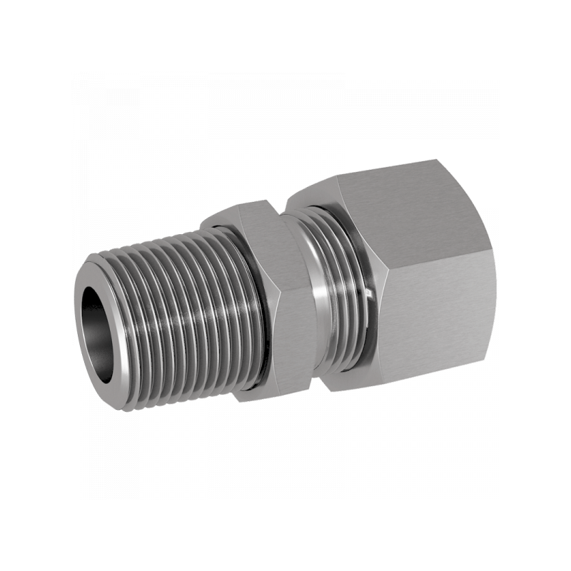 Gerade Einschraubverschraubung, Einschraubgewinde NPT, schwere Reihe