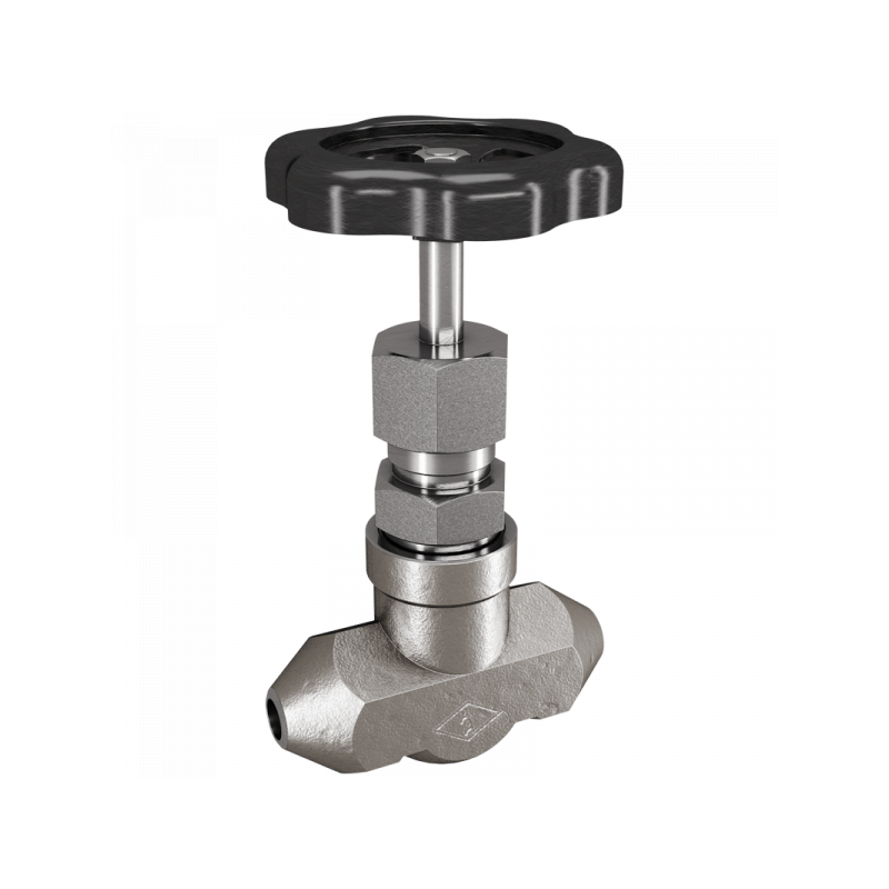 Hochdruck-Absperrventil, beiderseits Anschweißende, Material: 1.0460, 1.4571, 1.7335