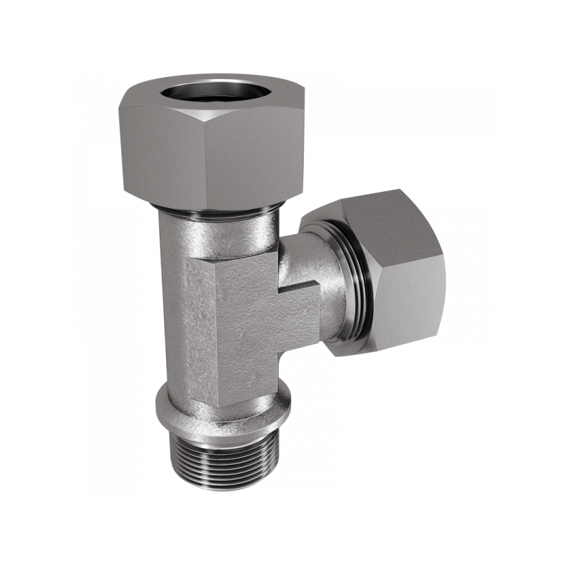 L-Einschraubverschraubung, Einschraubgewinde BSPP mit Dichtkante Form B, leichte + schwere Reihe