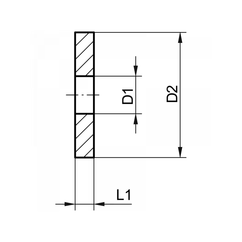 Dichtscheibe DIN 16258, Material: Stahl, 1.4571, Kupfer, Graphit, Teflon, Centellen