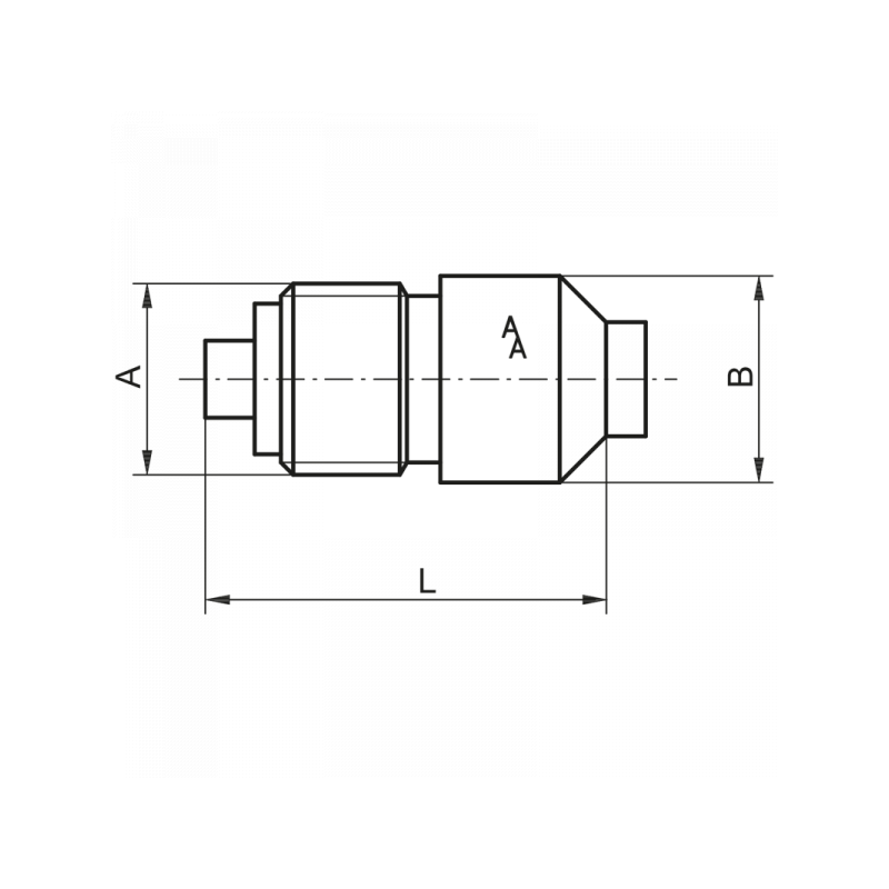 Schweißstutzen DIN 16282, Form 4, Rechtsgewinde, Material: Stahl, 1.4571