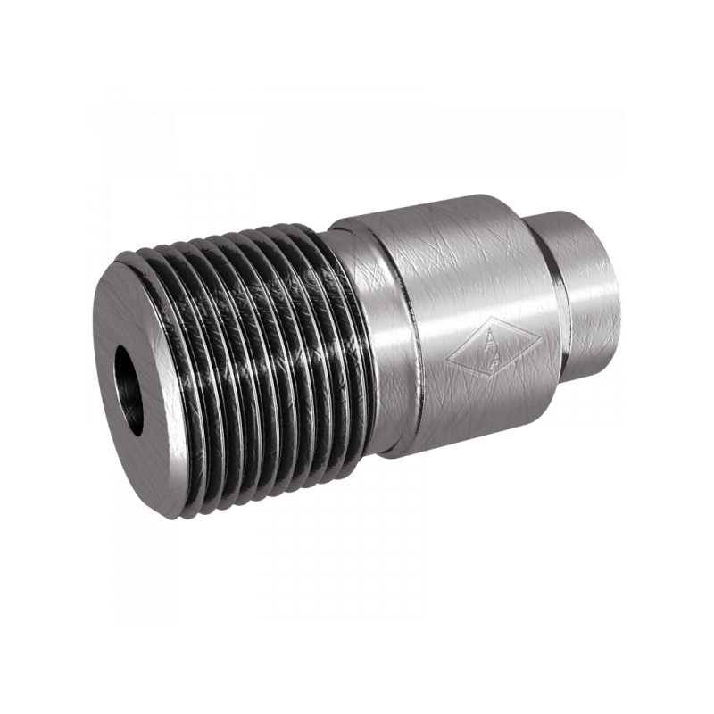 Schweißstutzen DIN 16282, Form 6, Linksgewinde, Material: Stahl, 1.4571