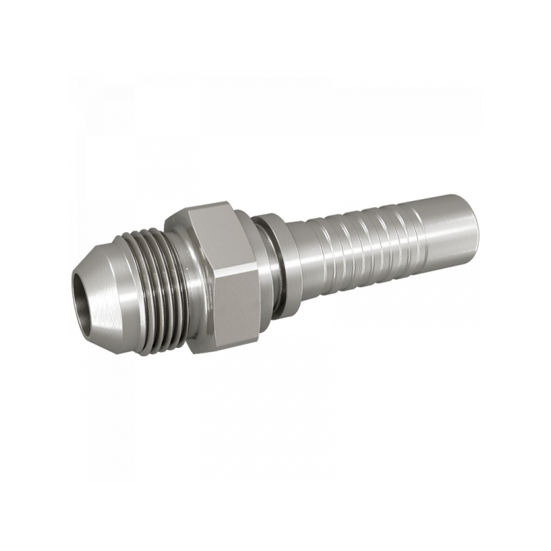 Pressnippel AGJ, mit JIC 74° Konus,  Außengewinde UNF