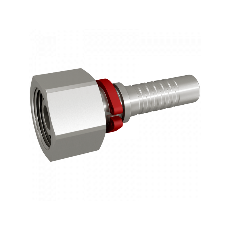 Pressnippel DKOS, Dichtkegel mit 24° Konus und O-Ring, schwere Reihe, Dichtkopf metrisch