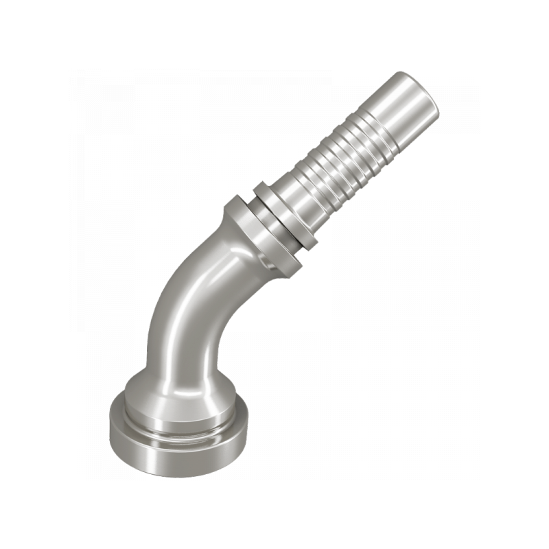 Pressnippel SFL 45°, mit Flansch 3000 PSI, leichte Reihe