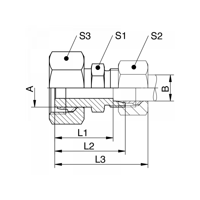 Einstellbare Konus-Reduzierung mit Schaft, schwere Reihe