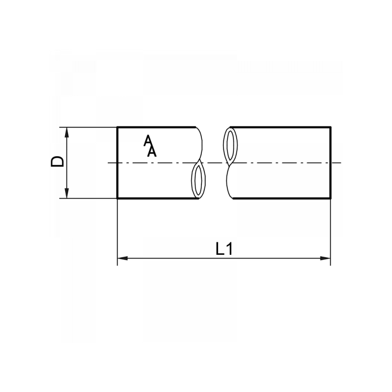 Glasrohr, 16 mm