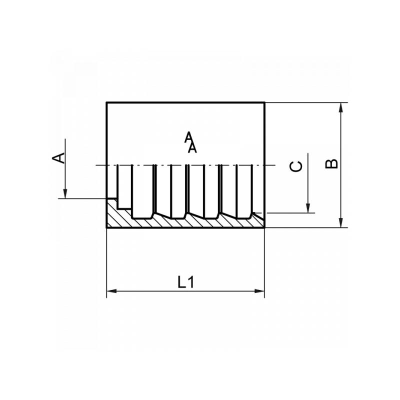 Pressfasung, 4-SH Serie Interlock