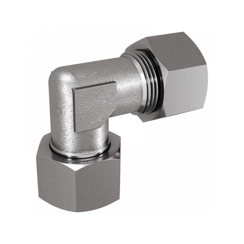 Einstellbare Winkelverschraubung mit Dichtkopf und Viton O-Ring, leichte + schwere Reihe