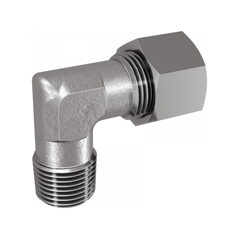 Winkel-Einschraubverschraubung, Einschraubgewinde NPT, leichte Reihe