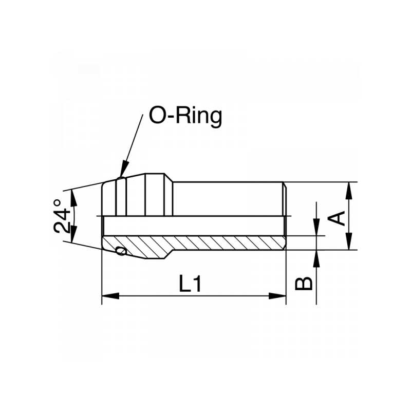 Schweißkegel mit O-Ring Abdichtung, leichte + schwere Reihe