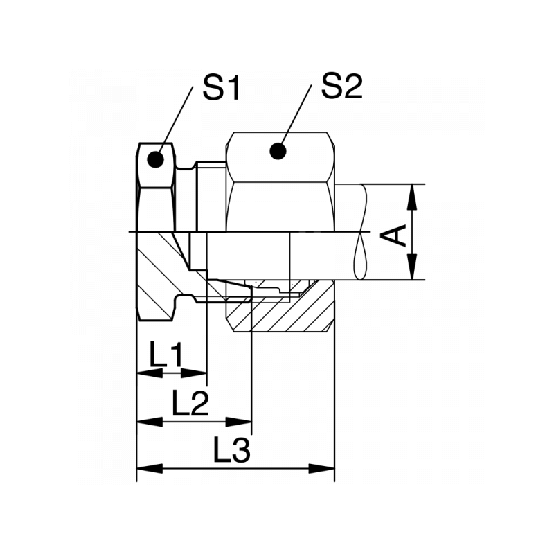 Verschlussschraube, leichte +schwere Reihe