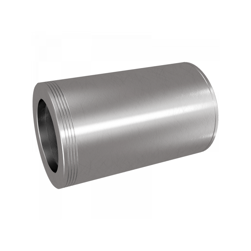 Hose fittings with interlock for hydraulic hose with 4- and 6- spiral wire