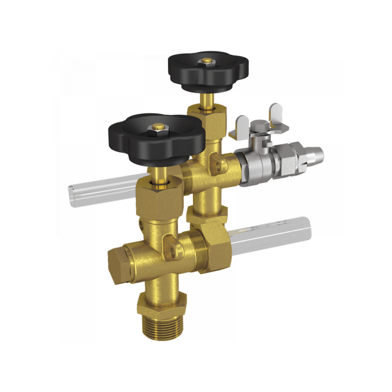 Valve fluid-level indicators